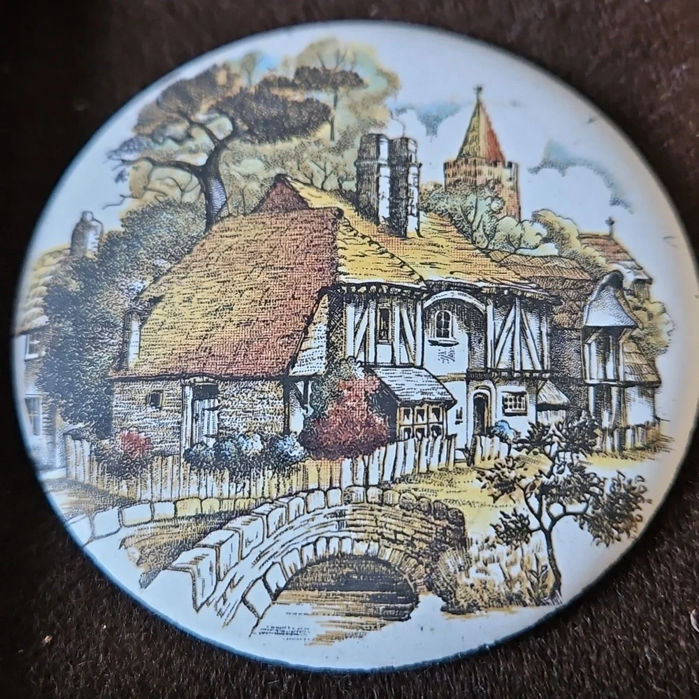 Vintage Enamel On Copper House By PG Cooper England Minature